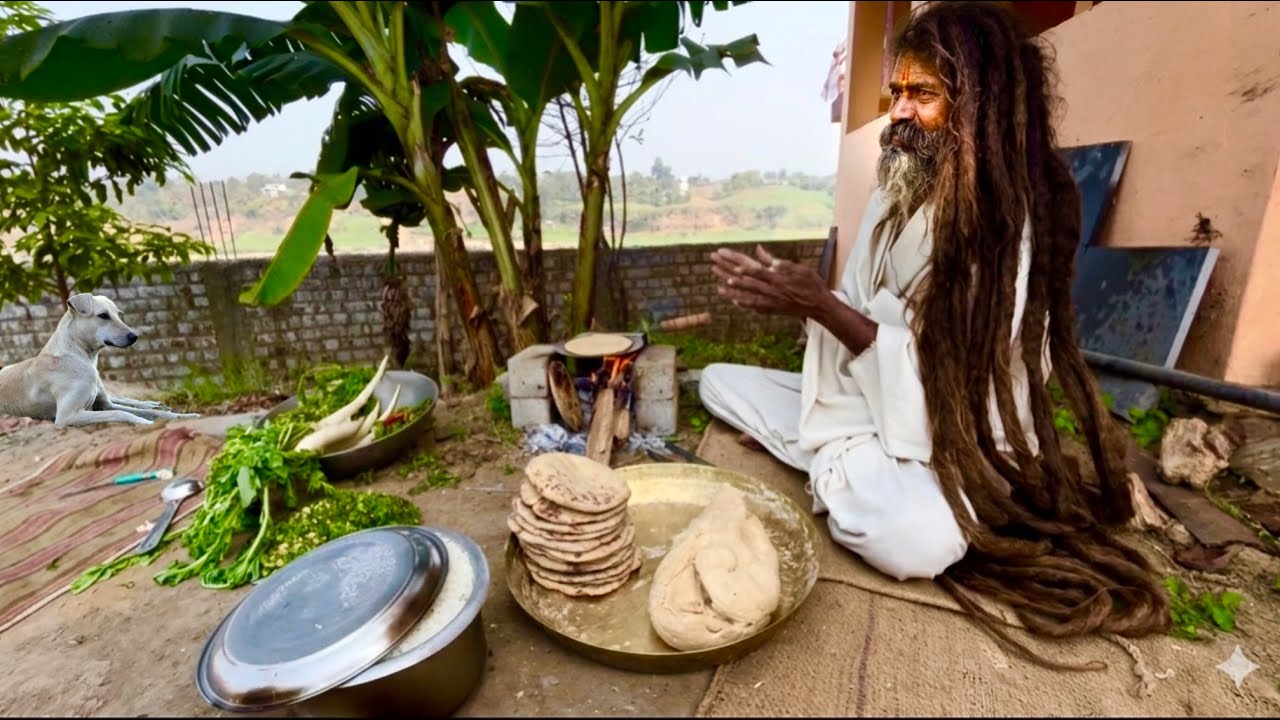 विशाल जटाधारी सिद्ध संत की दुर्लभ भोजन प्रसादी भक्तों को भोजन कराने में ही सच्ची भक्ति समझते हैं