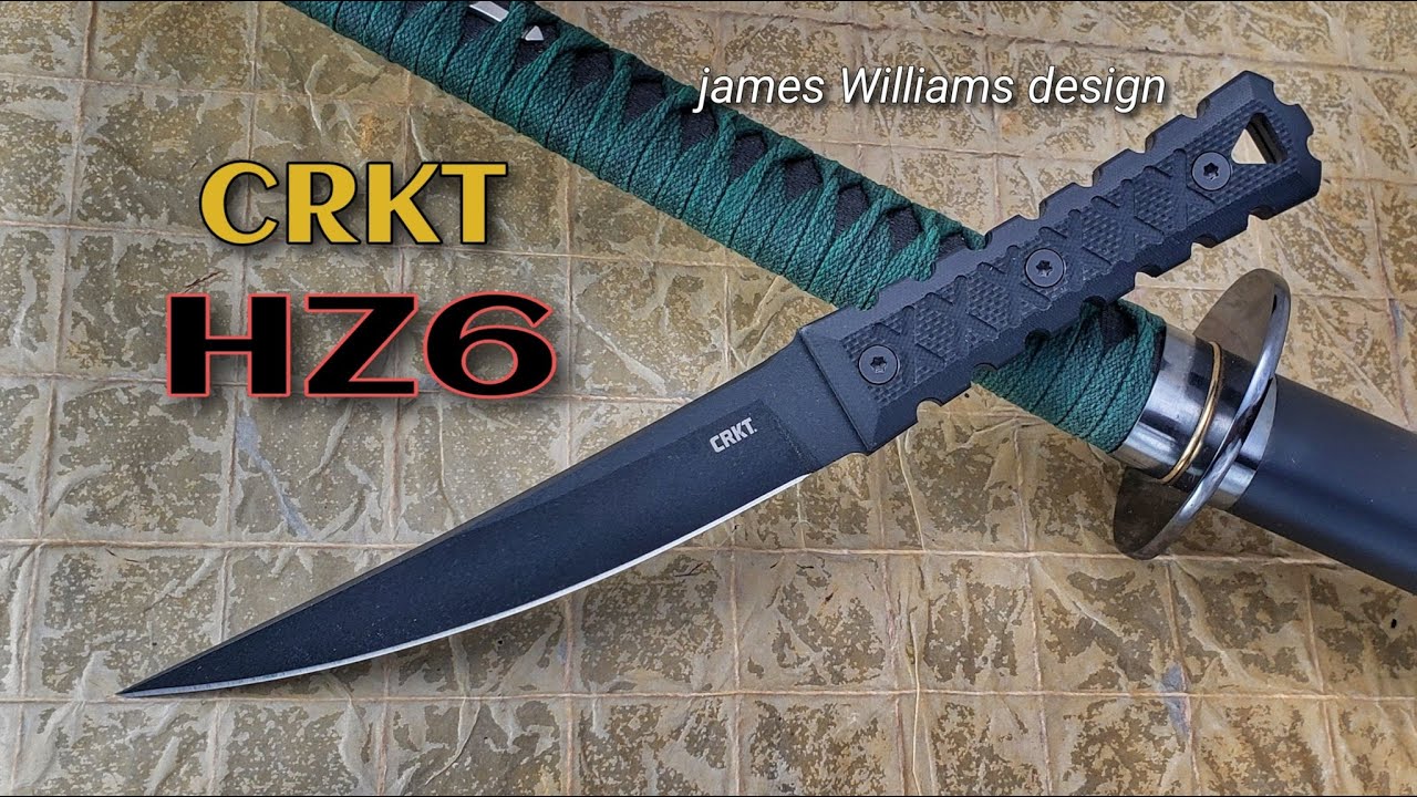 New! CRKT HZ6: James Williams Designed Hira-Zukuri Tactical Tanto Blade