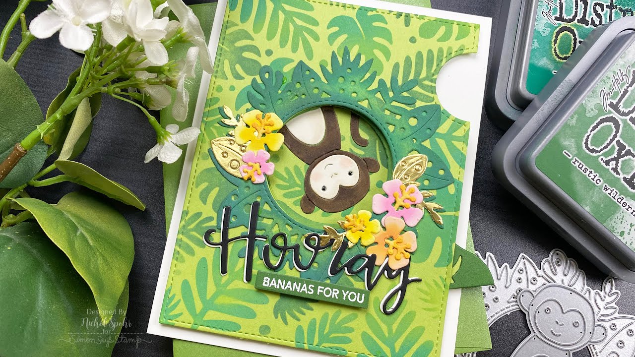 Making the Cut: Interactive Tropical Magic Iris Card