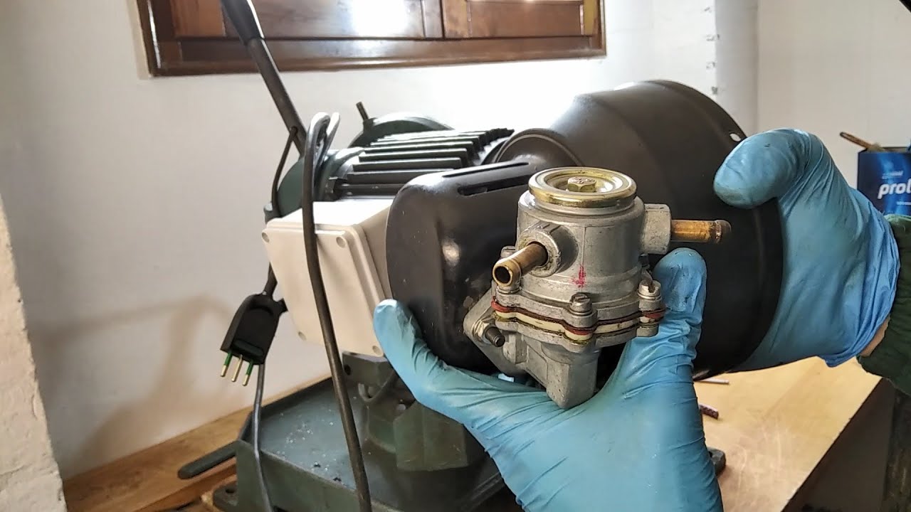 Pompa a membrana o Elettrica ? Restauro troncatrice / METAL SAW PUMP RESTORATION