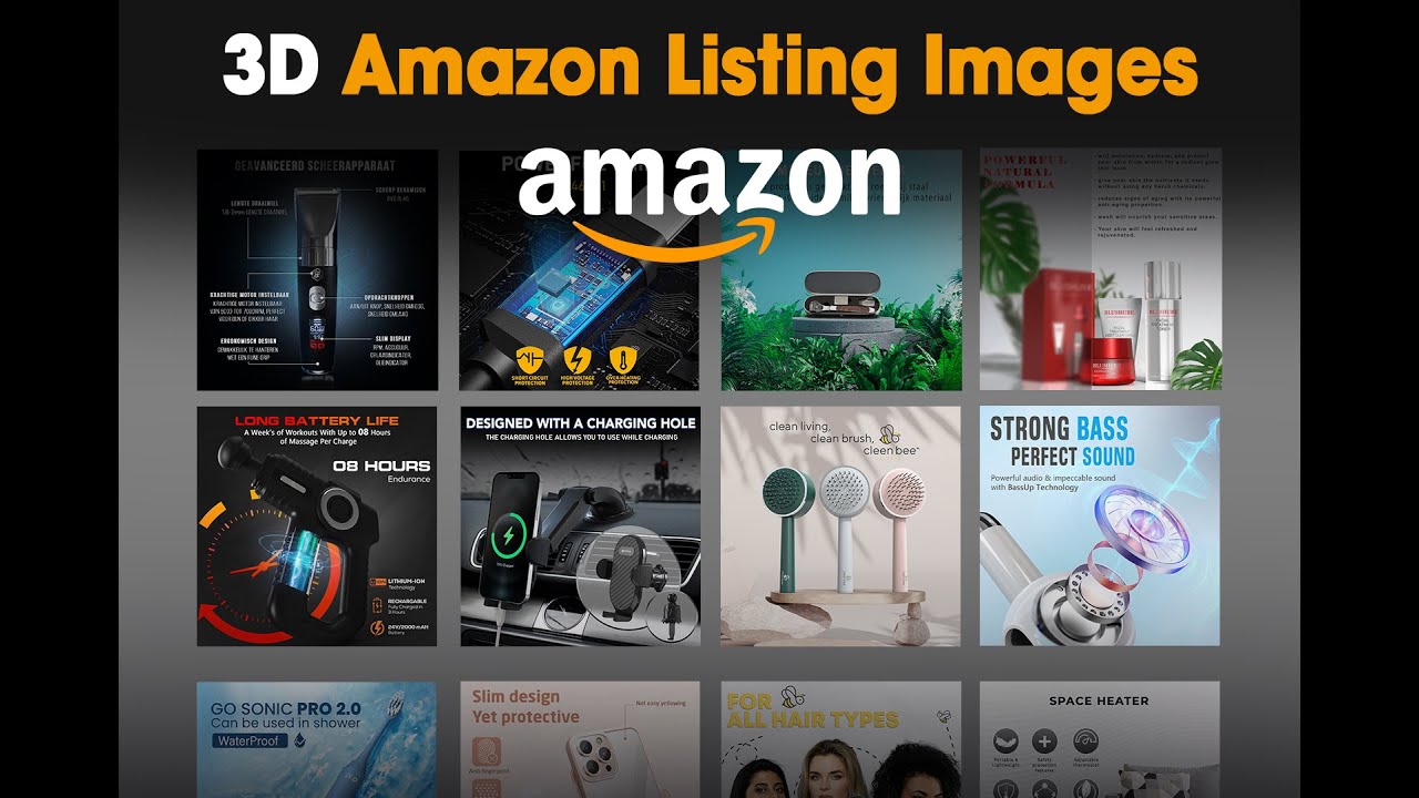 3D amazon lisiting images