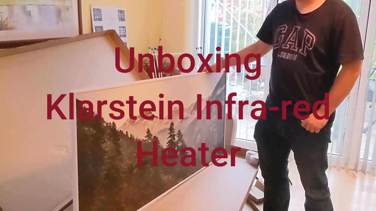Распаковка интеллектуального инфракрасного обогревателя Klarstein Wonderwall Air Art