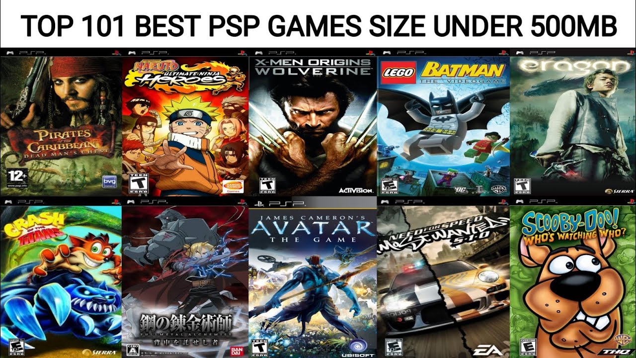 Top 101 Game PSP Ukuran Di Bawah 500MB Terbaik Sepanjang Masa | Game PSP Terbaik | Emulator PSP 4K