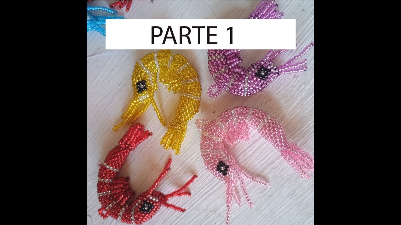 Tutorial Paso a Paso: Camarón en 3D Hecho con Mostacillas 🦐✨ parte 1