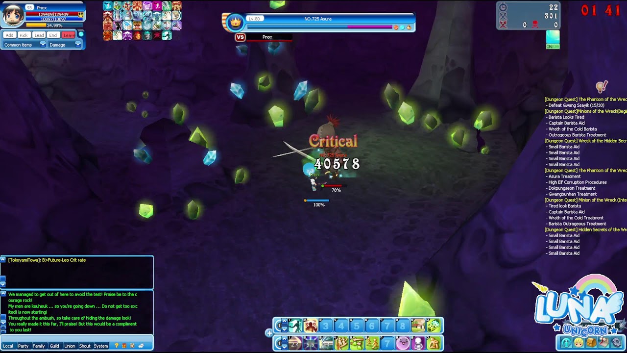 leveling up | Unicorn Luna Plus