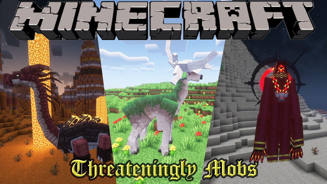 Опасно или дерп?: Threateningly Mobs, мод Showcase (1.20.1)