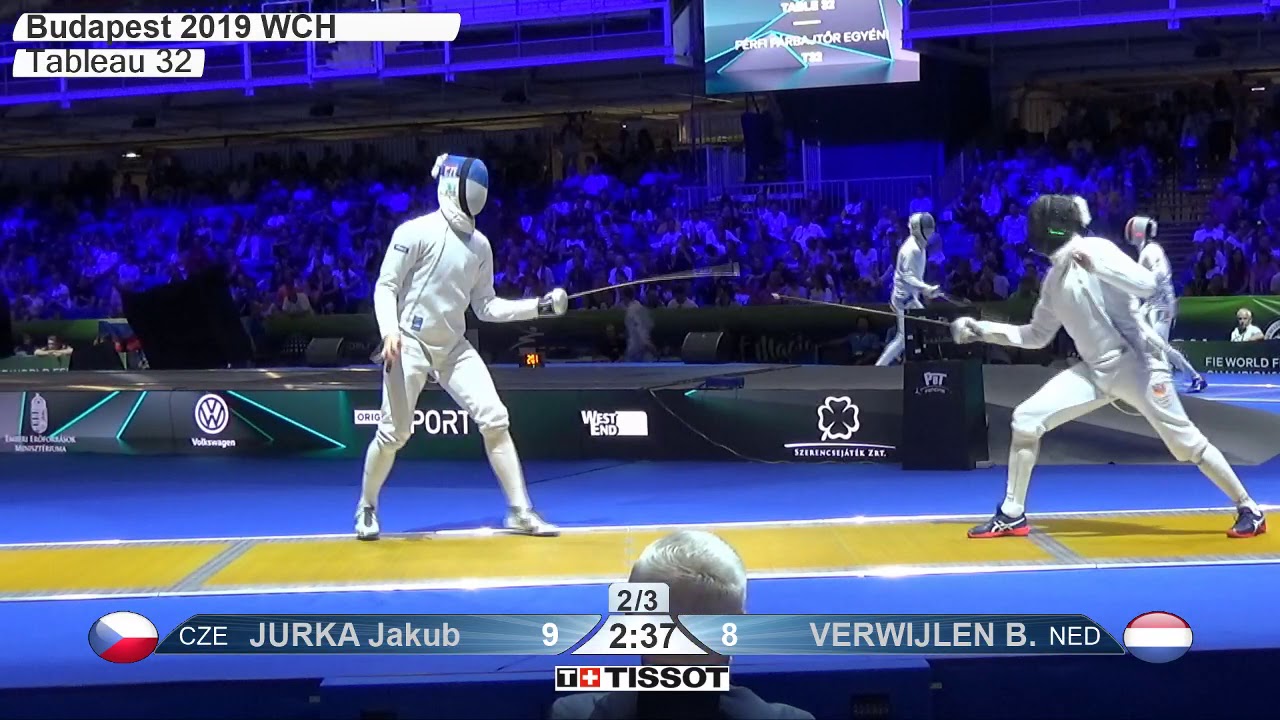 2019 242 T32 07 M E Individual Budapest HUN WCH YELLOW VERWIJLEN NED vs JURKA CZE