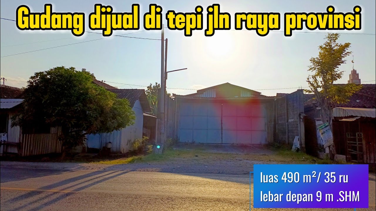 gudang dijual ditepi jln raya provinsi ( 082194791760 )