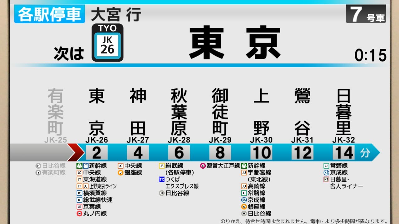 【架空LCD】JR京浜東北・根岸線 各駅停車 大船→大宮【全駅ﾅﾝﾊﾞﾘﾝｸﾞ対応】