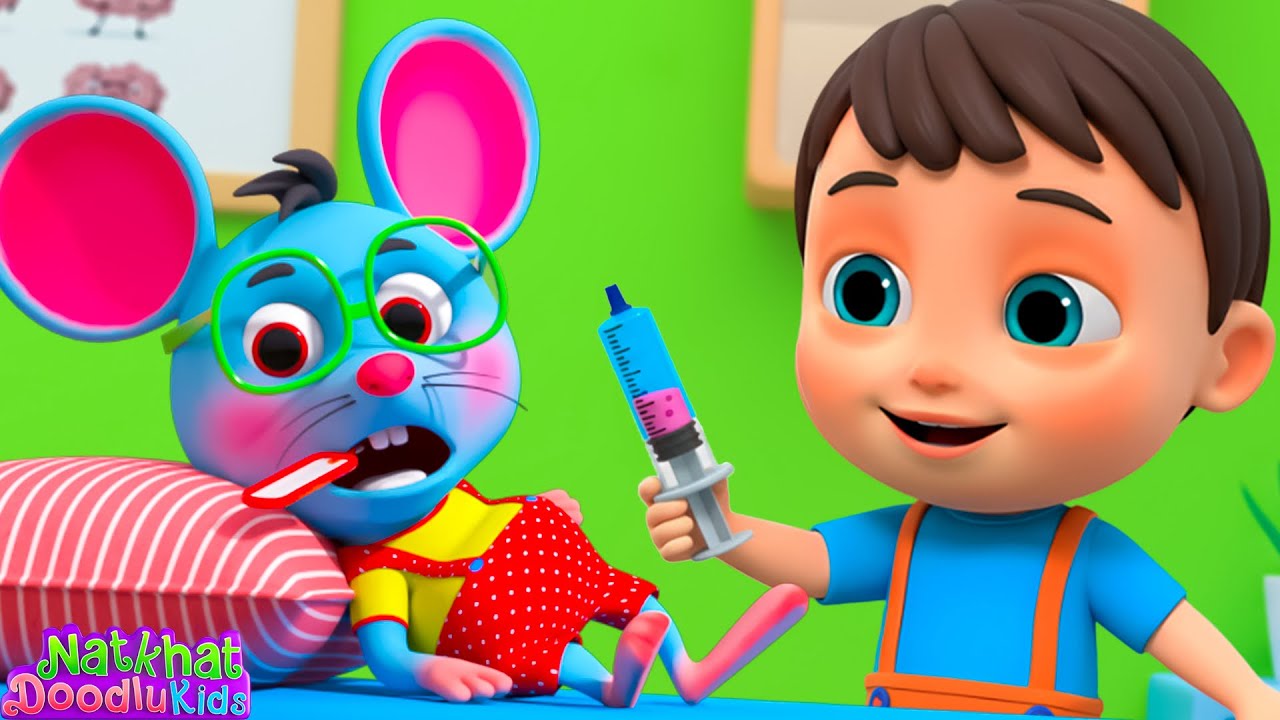 Chuhe Ko Bukhar Hai | Billi Ko Bukhar hai | Chunnu Munnu | Hindi Nursery Rhymes Kids Songs | Balgeet