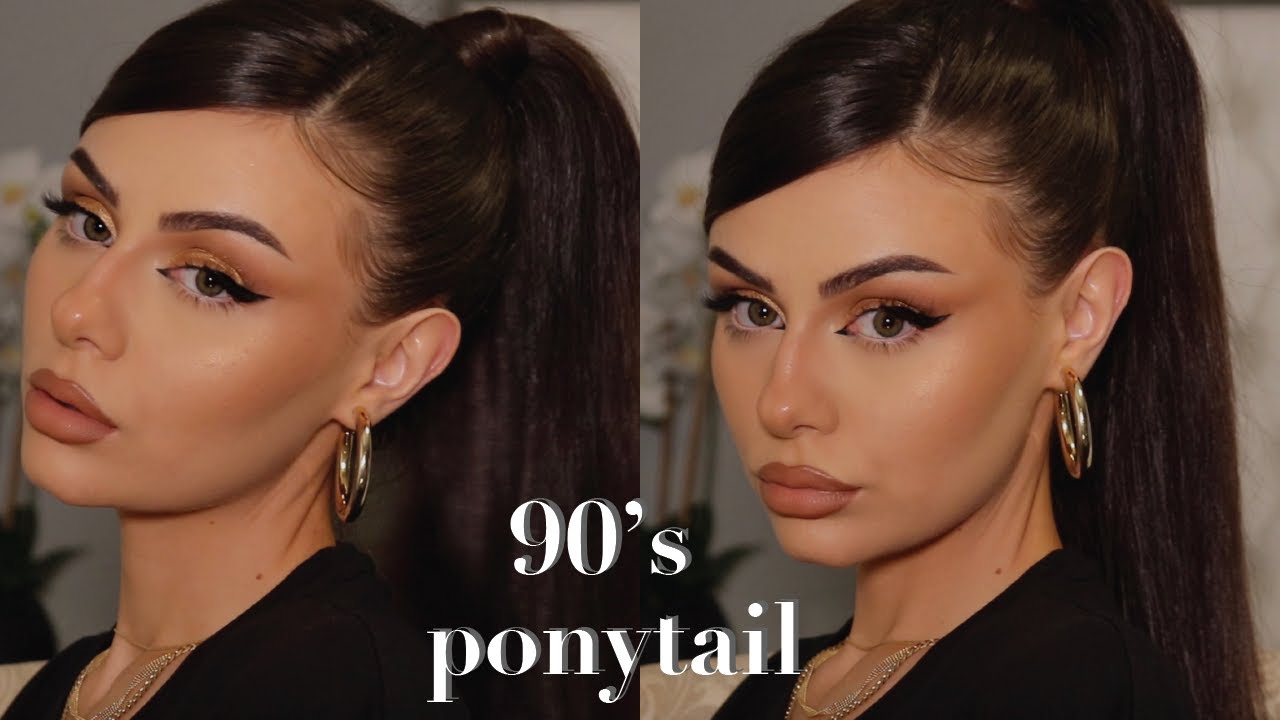 Быстрый и простой урок по созданию конского хвоста в стиле 90-х | Trendy