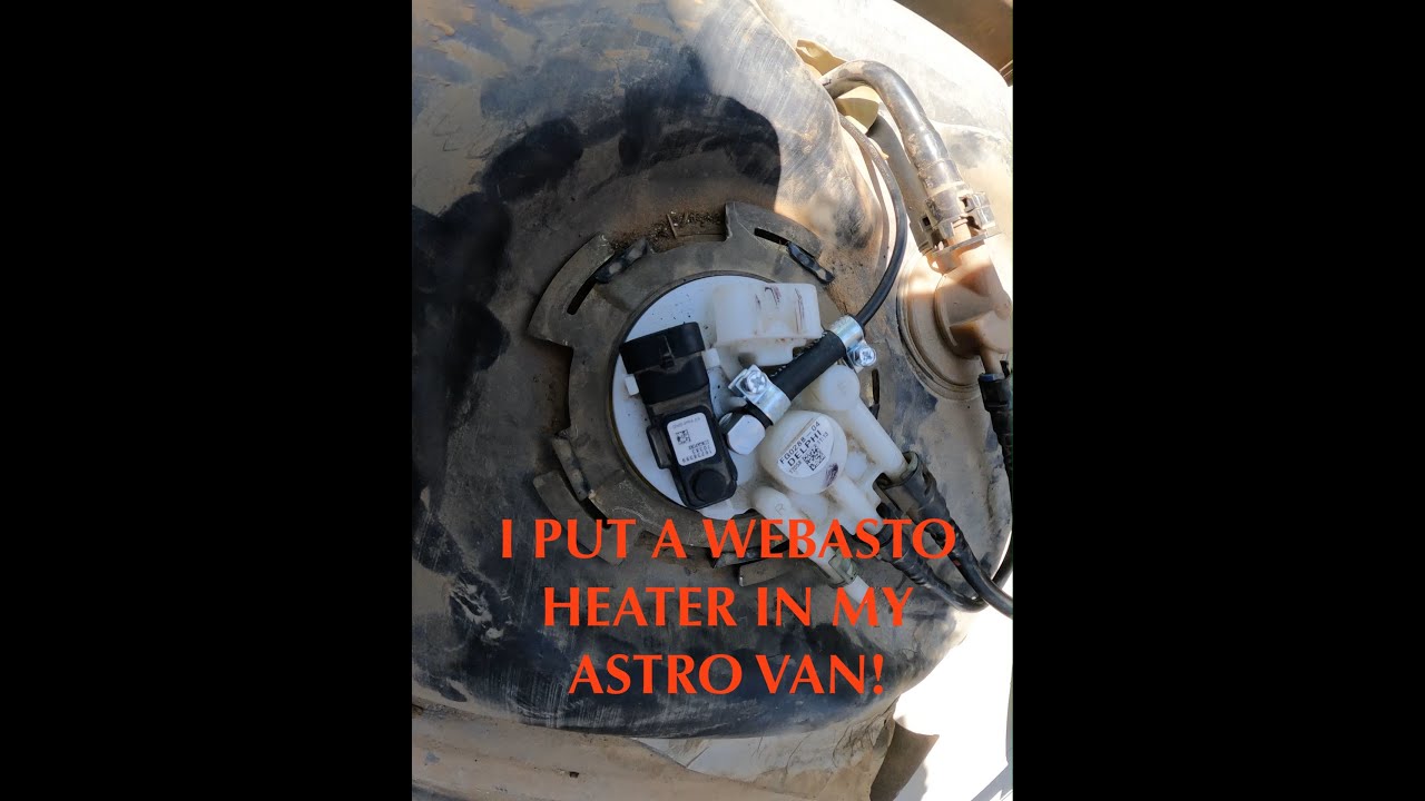 Astro Van Build Episode 3: Webasto gas heater install stock fuel tank