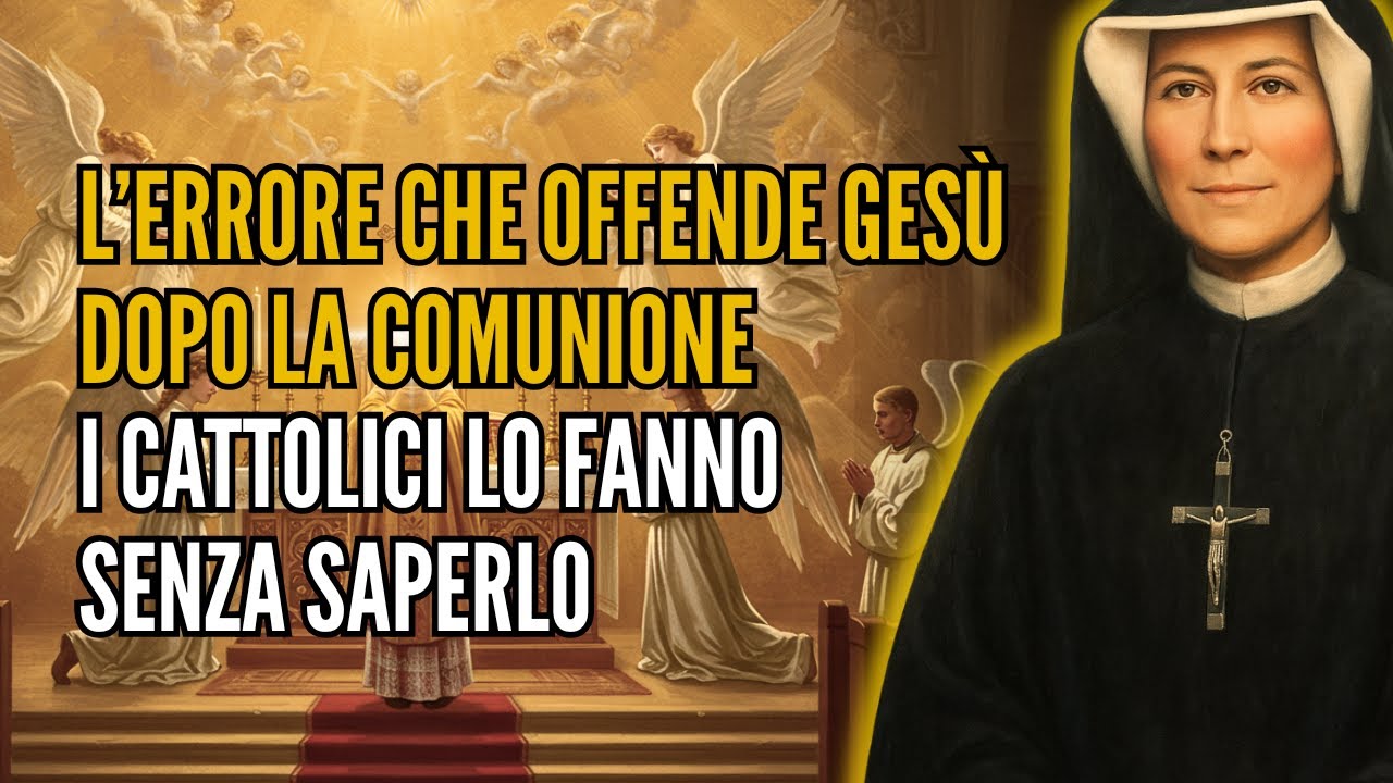 L’errore che offende Gesù dopo la comunione: Santa Faustina avvertì i cattolici che lo fanno senza..