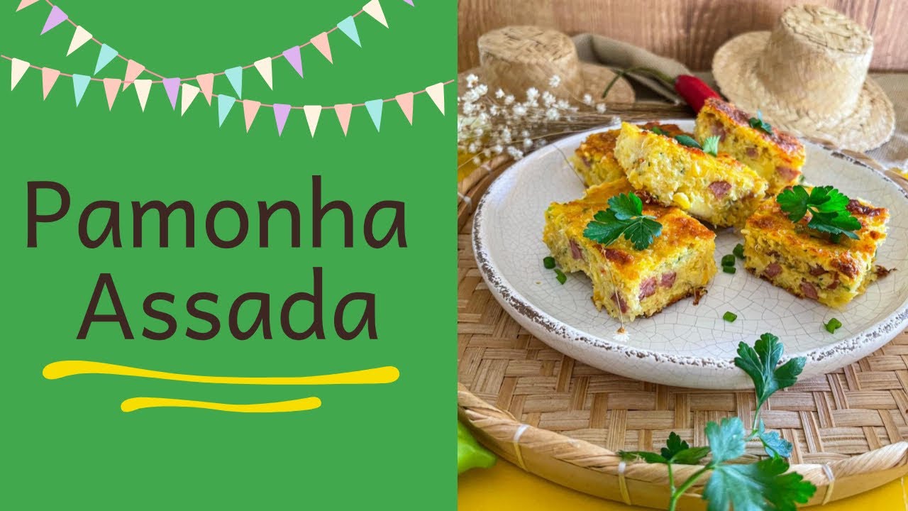 PAMONHA ASSADA COM QUEIJO E LINGUIÇA! Deliciosa e muito fácil de fazer!