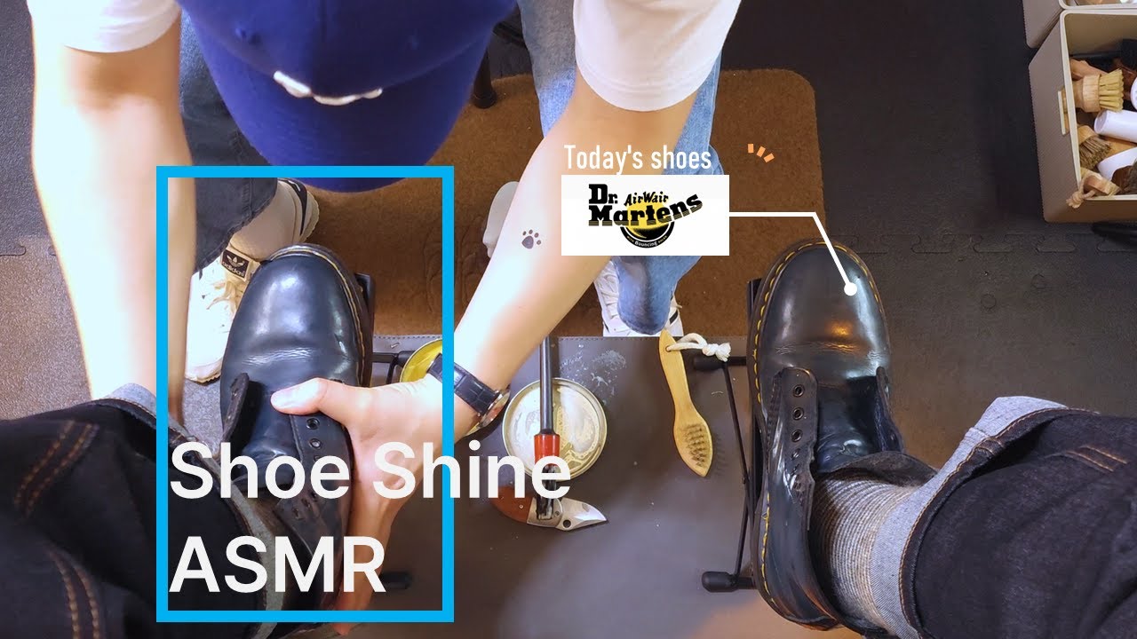 Shoe Shine ASMR Triggers: Soft Brushes and Delicate Movements 부드러운 브러시와 섬세한 움직임! 구두닦기ASMR