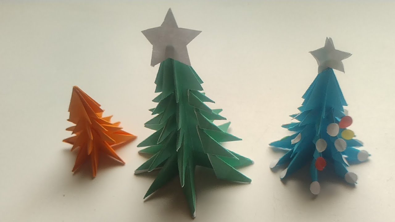 Jak vyrobit v&aacute;nočn&iacute; stromeček z pap&iacute;ru 🎄 | Jednoduch&yacute; DIY n&aacute;vod krok za krokem🌲