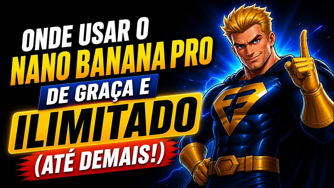 Onde usar o NANO BANANA PRO de graça e ILIMITADO (até demais!)