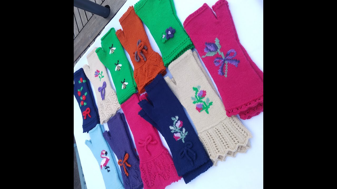Part one, Basic Finger less glove pattern for a Standard Gauge Knitting Machine