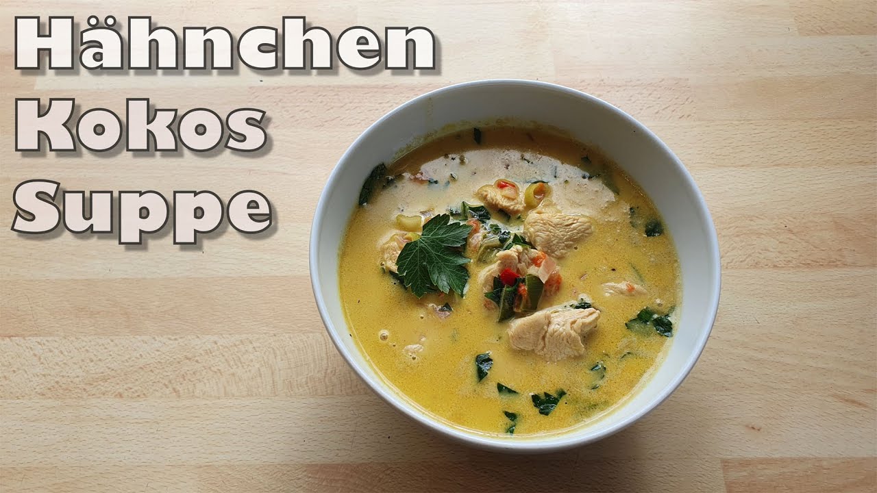 Dauerhaft abnehmen  Hähnchen-Kokos-Suppe