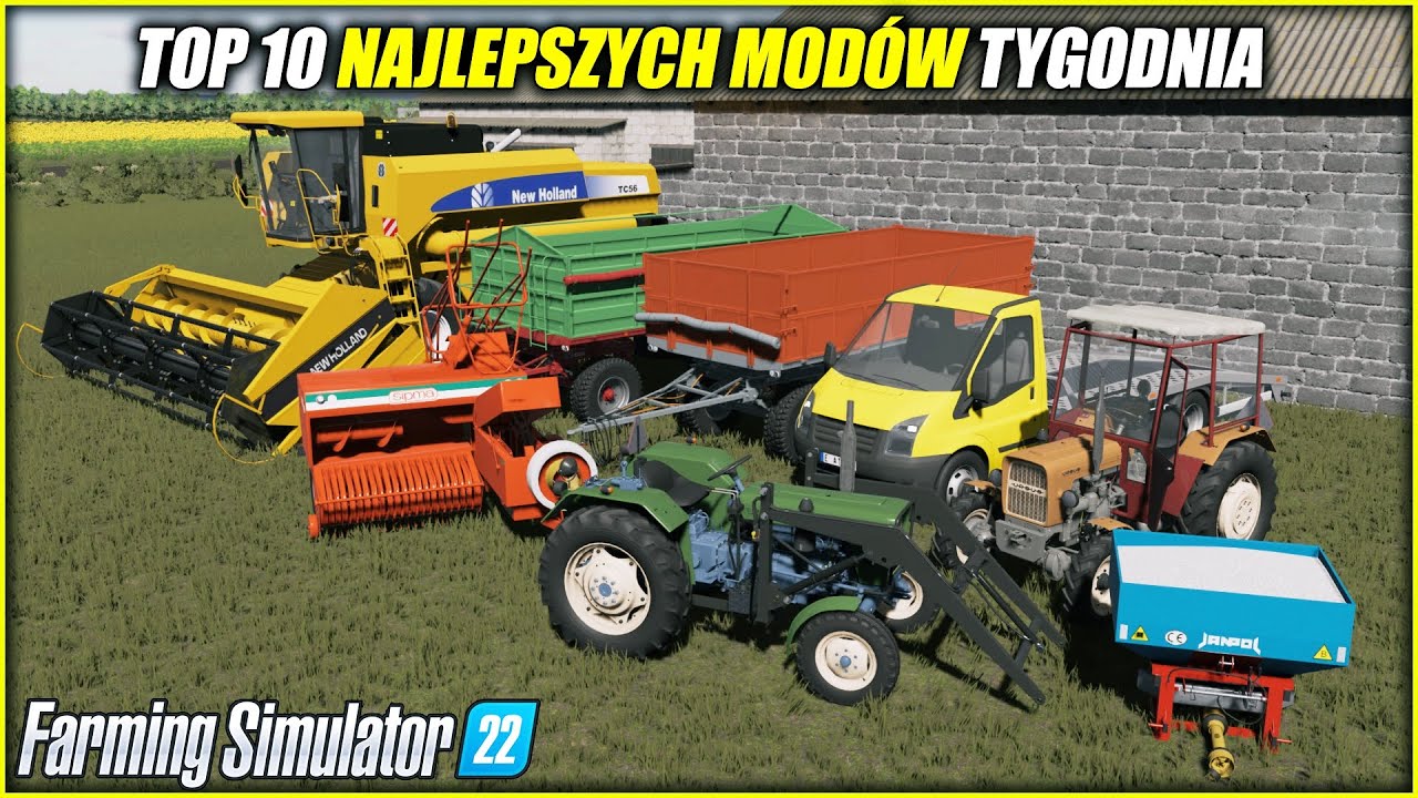 10 NAJLEPSZYCH POLSKICH MODÓW ⭐ FS 22  *Paczka Ursusów C-330, Sipma Z224, Piękne Budynki, Zetor 25K*