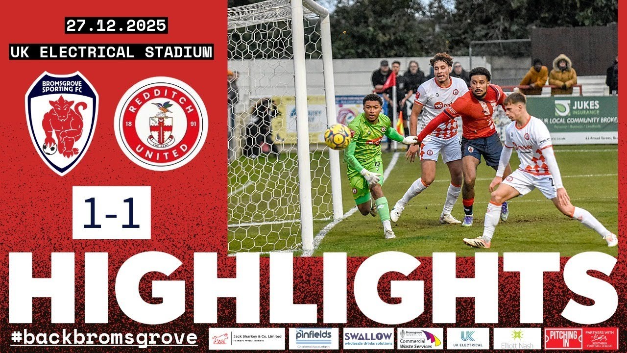 Sporting forced to settle for draw in derby | Bromsgrove Sporting 1-1 Redditch United