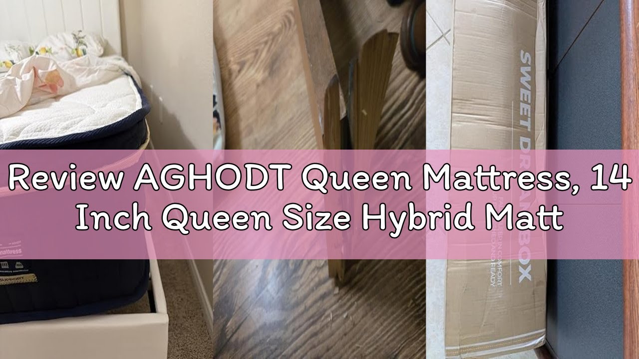Review AGHODT Queen Mattress, 14 Inch Queen Size Hybrid Mattress in a Box, Medium Firm Memory Foam m