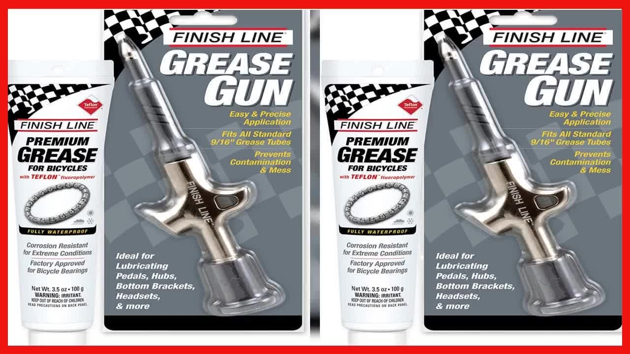 Finish Line Grease Injection Gun with Premium Grease: Precision Lubrication Made Simple