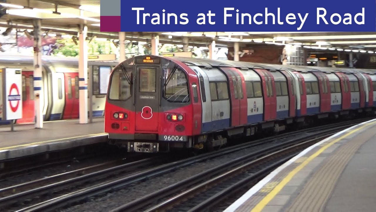 London Underground Jubilee And Metropolitan Line Trains At Finchley Road