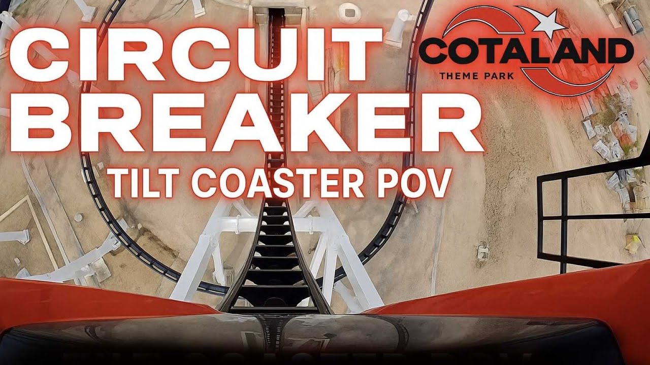 Circuit Breaker Tilt Coaster Front Seat POV at COTALAND Theme Park