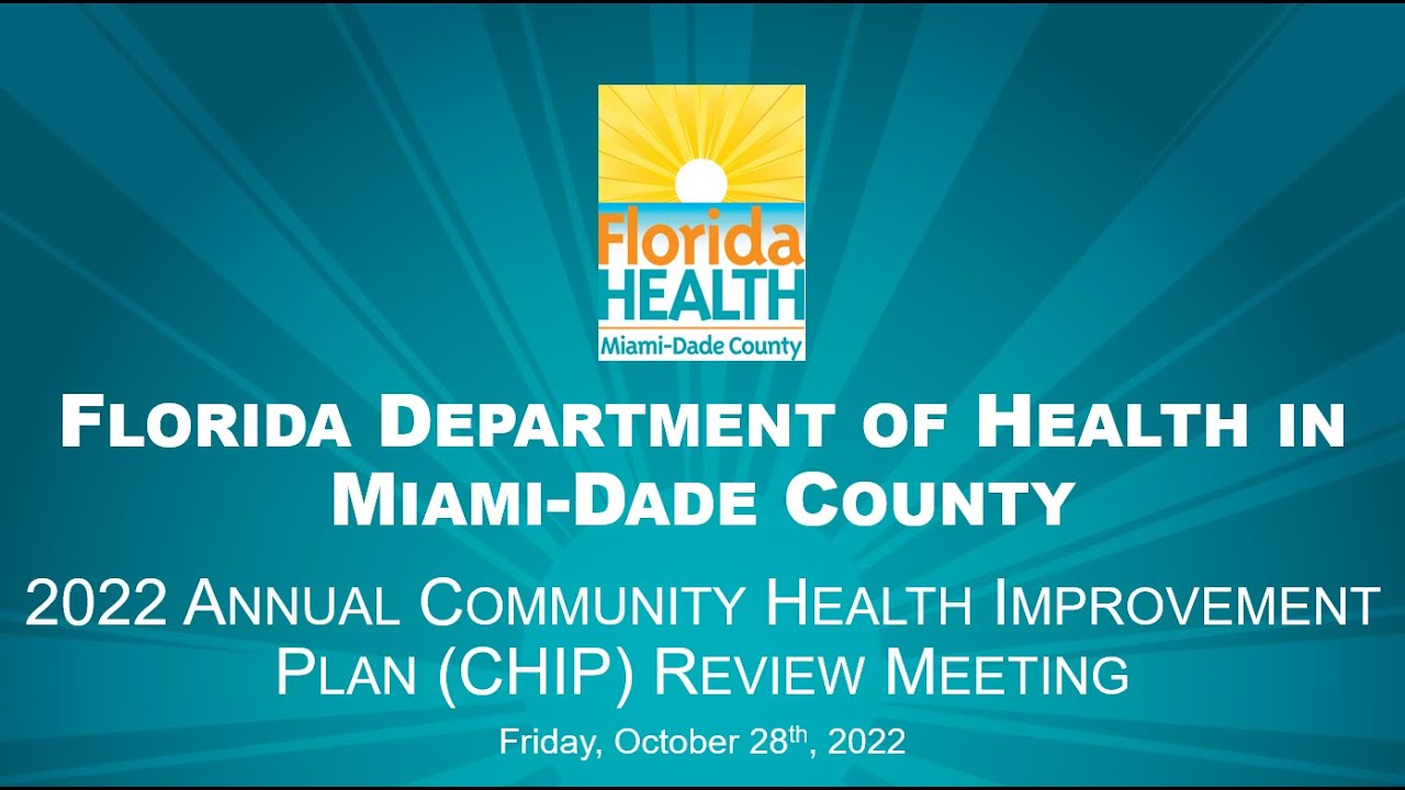 2022 Annual Community Health Improvement Plan (CHIP) Review Meeting Recording