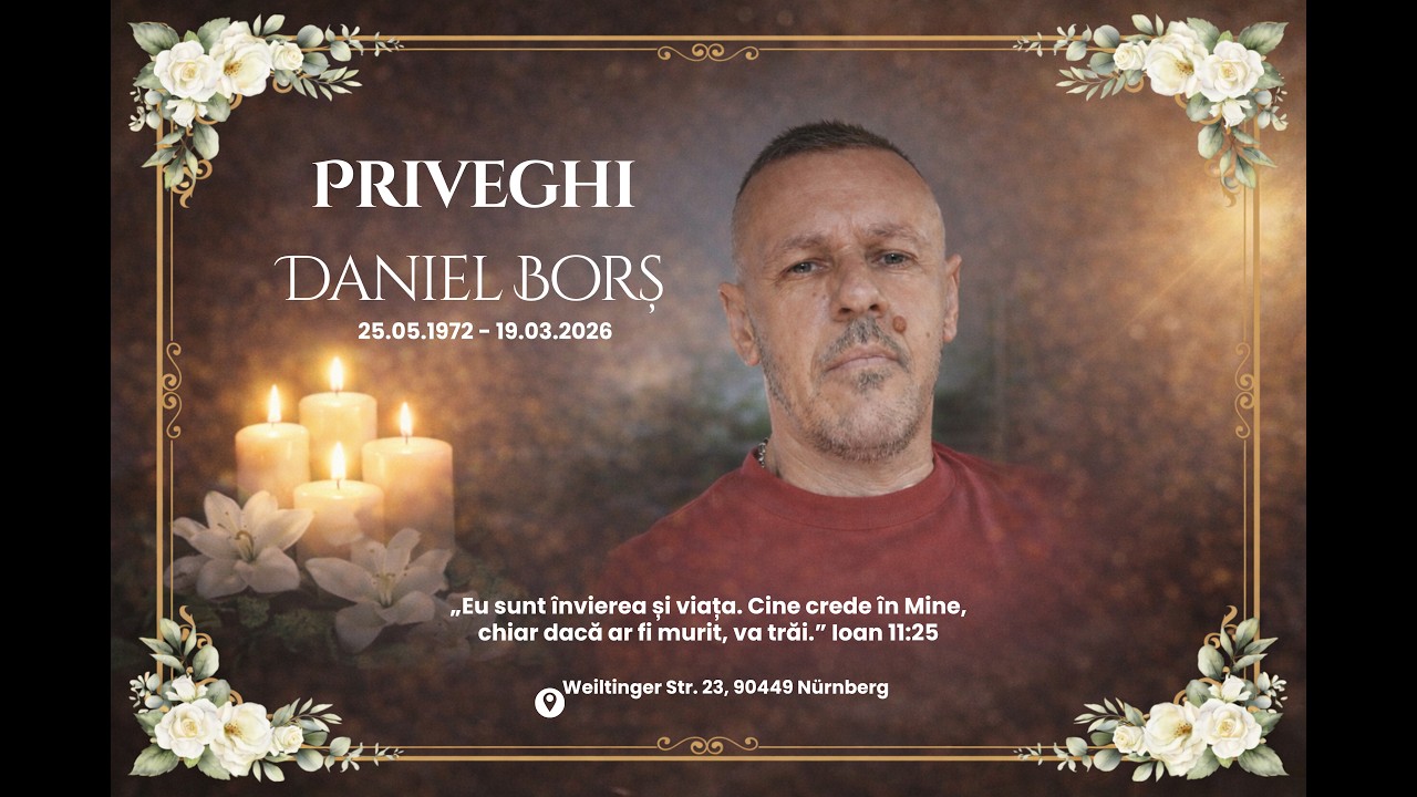 [ LIVE ] Elim Nürnberg | Seara de Priveghi 1| Fratele Daniel Bors