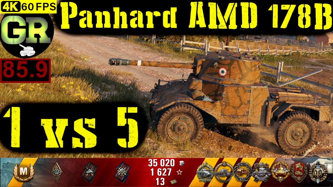 86_World of Tanks Panhard AMD 178B WoT Replay - 8 Kills 3.2K DMG(Patch 1.4.0)