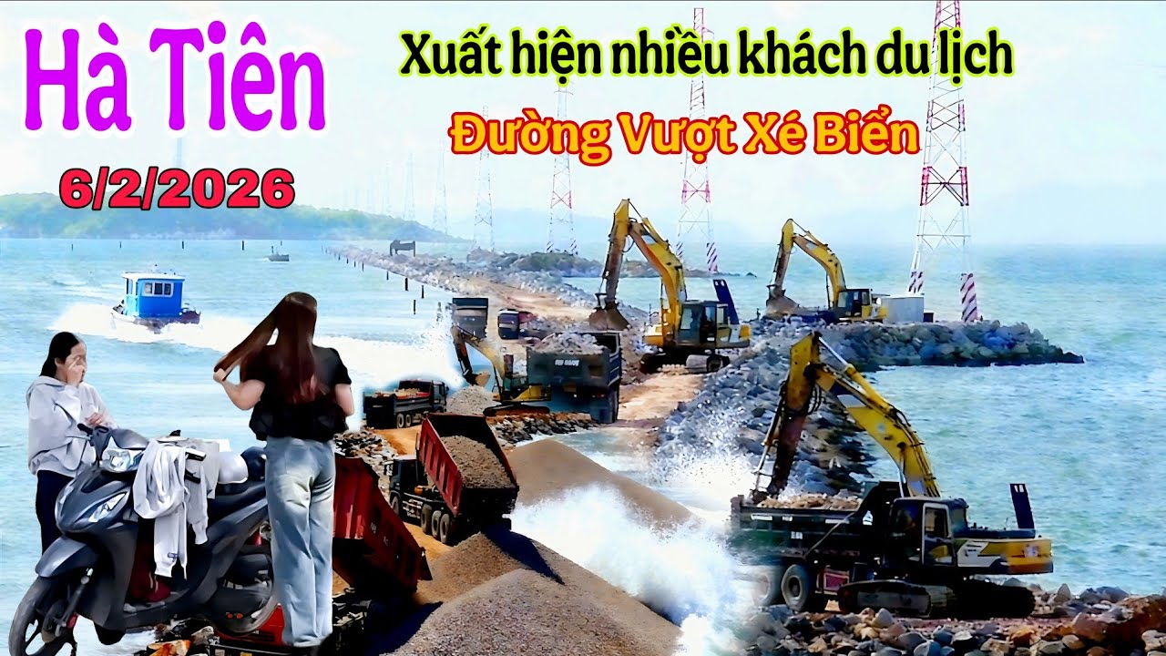 Hà Tiên. Xuất hiện nhiều khách du lịch tham quan. Đường Vượt Xuyên Biển 