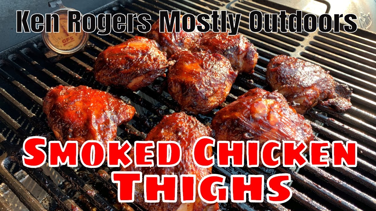 Копченые куриные бёдрышки на гриле Char-Griller Offset Smoker
