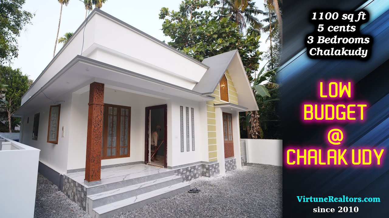House for sale in Chalakudy | 1100 sq ft in 5 cents plot | near Highway