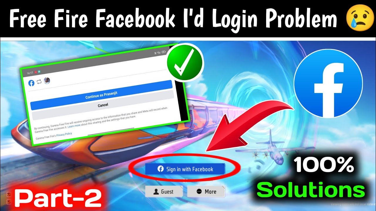 free fire login problem | free fire facebook login problem | free fire facebook id login problem