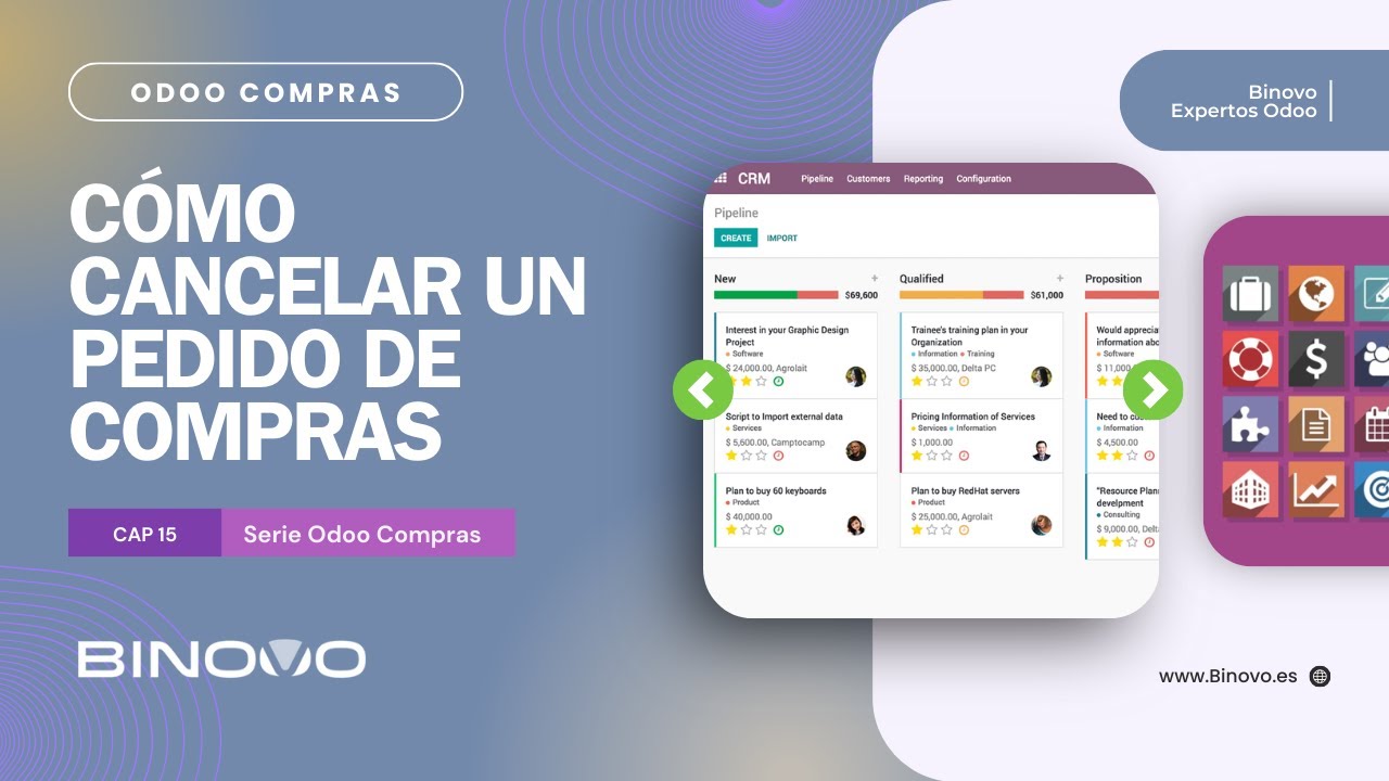 ODOO Compras | Tutorial 15 📌 Cancelar un pedido de compra en Odoo