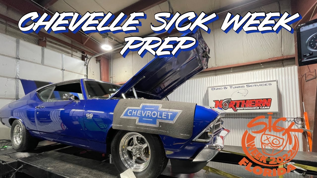 Beautiful 1969 Chevelle ss 396 ish big block on the Dyno. Famous John Audia on sick week cruising.