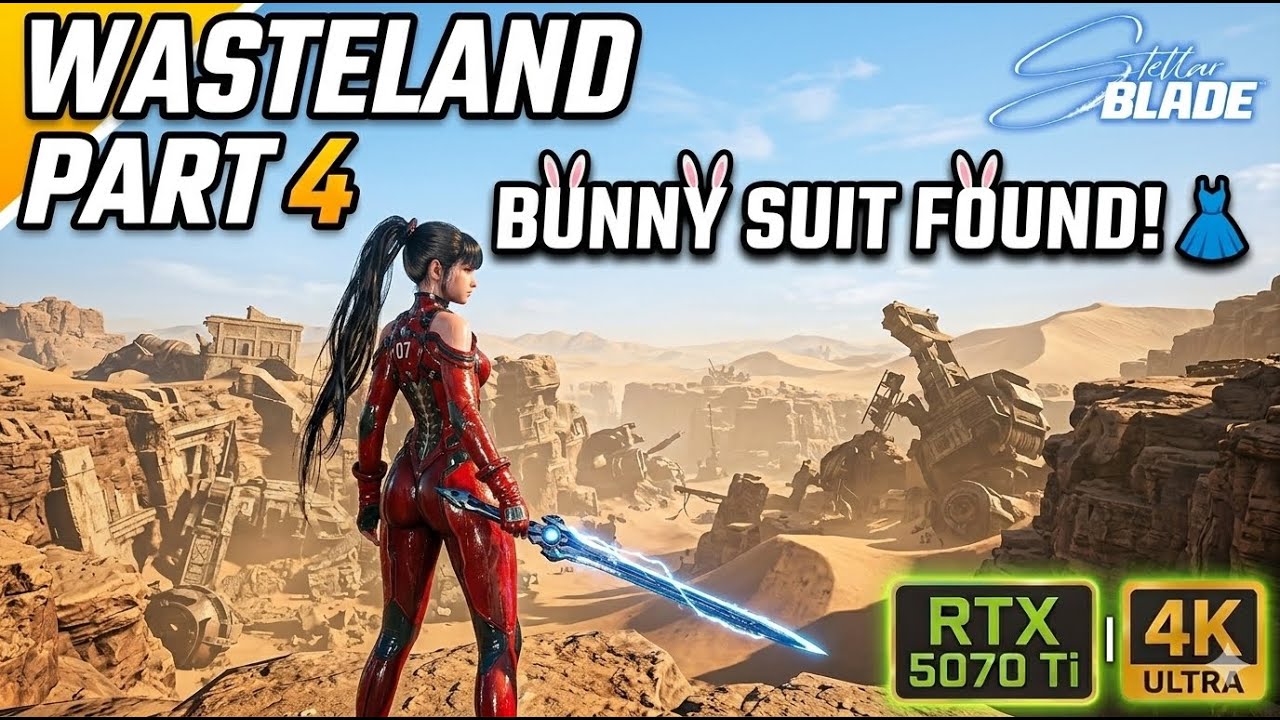 I FOUND BUNNY SUIT! 😱 Stellar Blade Part 4: Wasteland Secrets & Altess Levoire (4K60 5070 Ti)