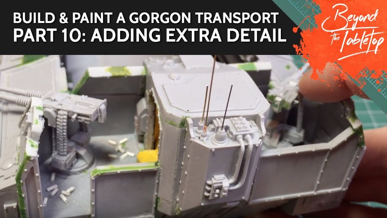 Build & Paint a Gorgon Transport. Part 10: Adding Extra Detail