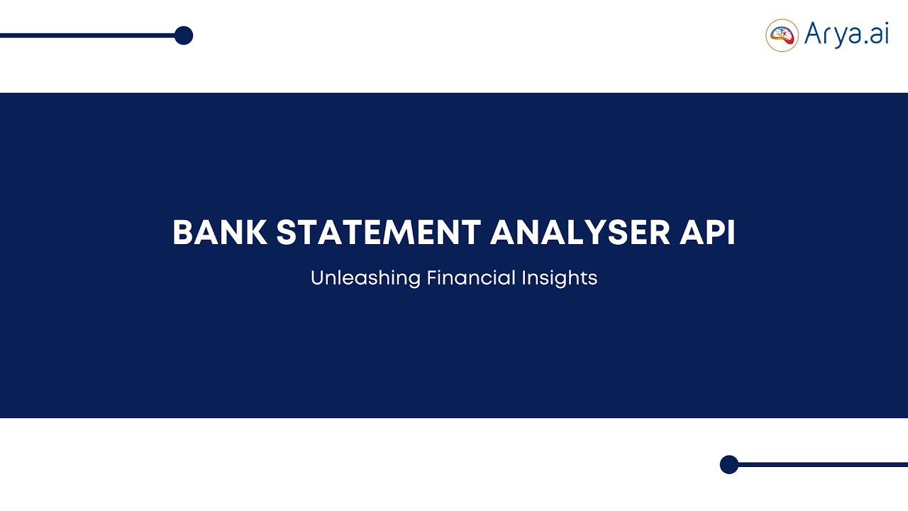 Bank Statement Analyser API Webinar: Unleashing Financial Insights