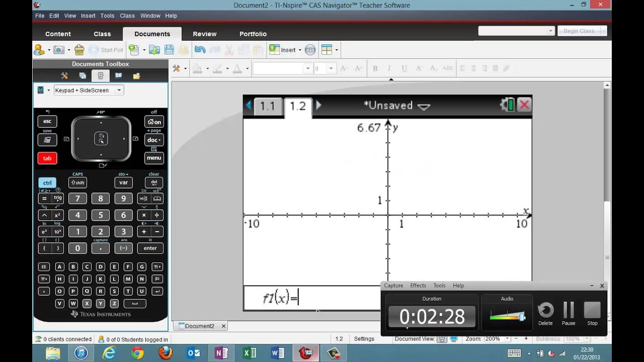TI-Nspire CX Tutorial 1 - Graphing - Setting Your Windows