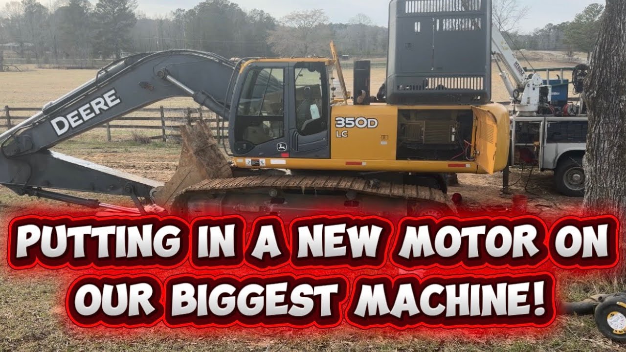 Putting in a new motor on our biggest machine!