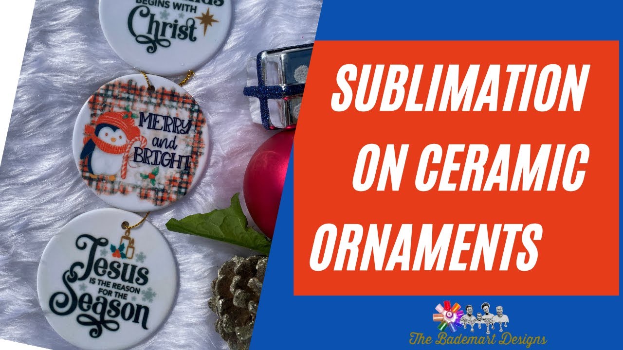 How to do Sublimation on Ceramic Ornaments.