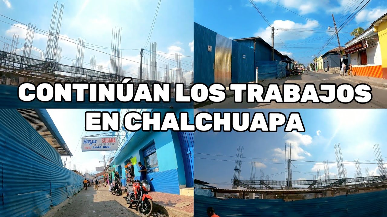 CONTINÚAN LOS TRABAJOS DE REMODELACIÓN EN EL SALVADOR/ MERCADO DE CHALCHUAPA, SANTA ANA