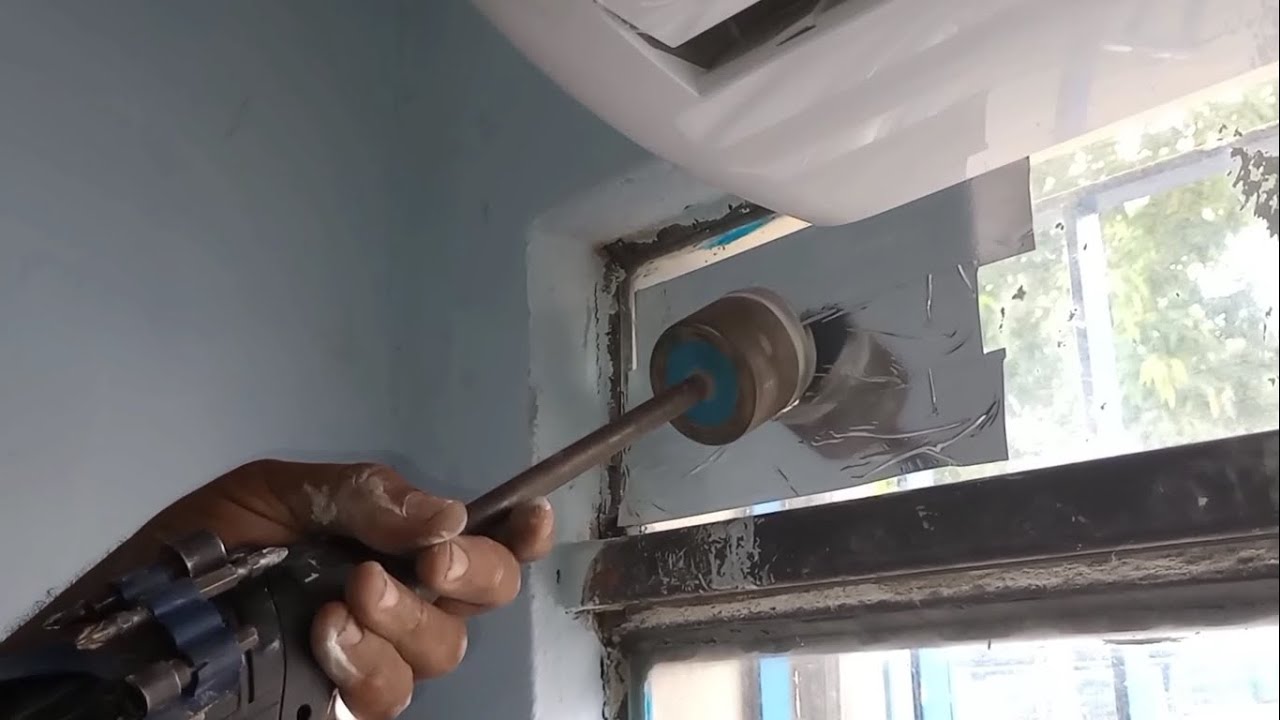 VEJA COMO FURAMOS O VIDRO DE UMA JANELA