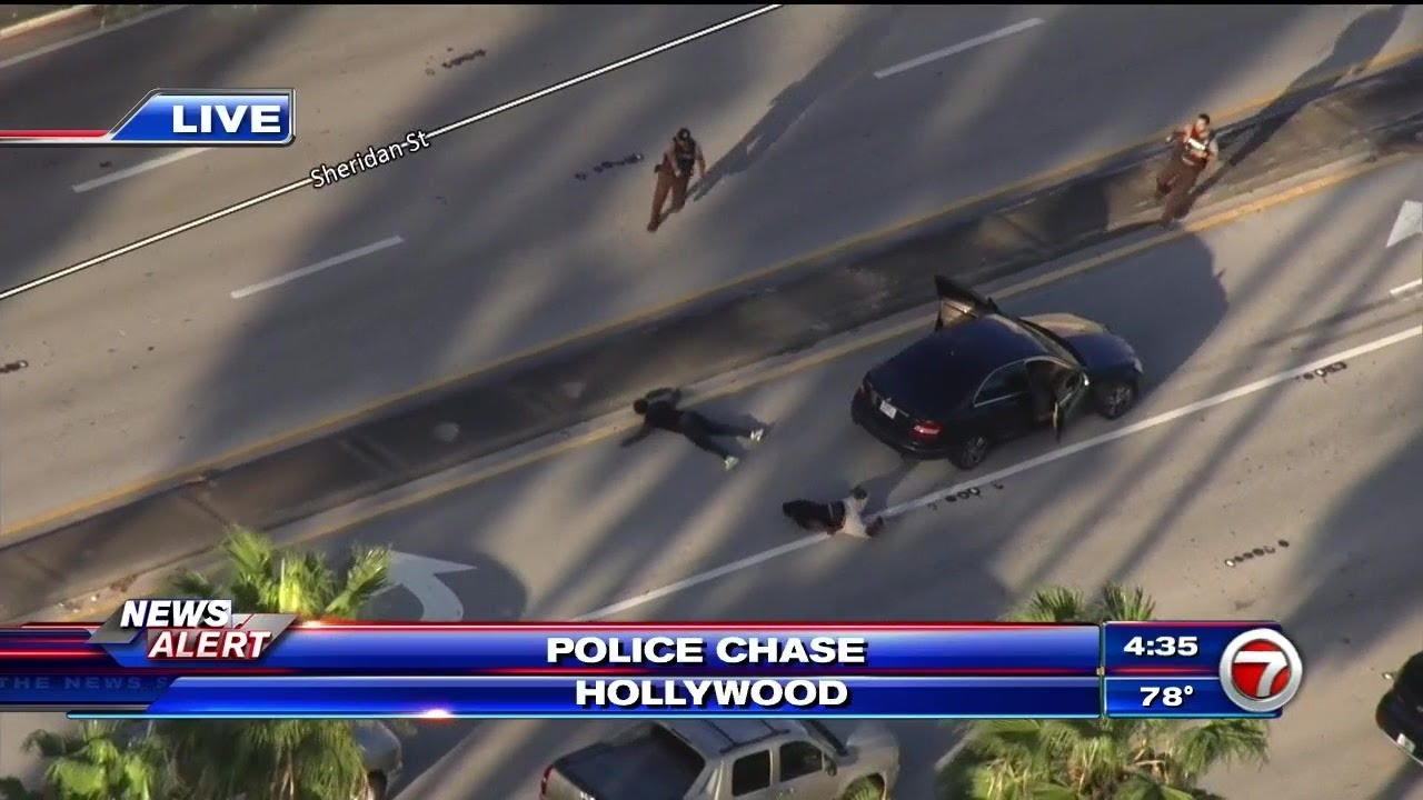Police Chase in Hollywood ends with 3 in custody