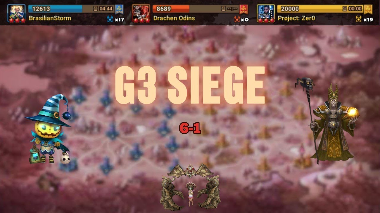 G3 SIEGE BrasilianStorm vs Drachen Odins vs Prøject: Zer0