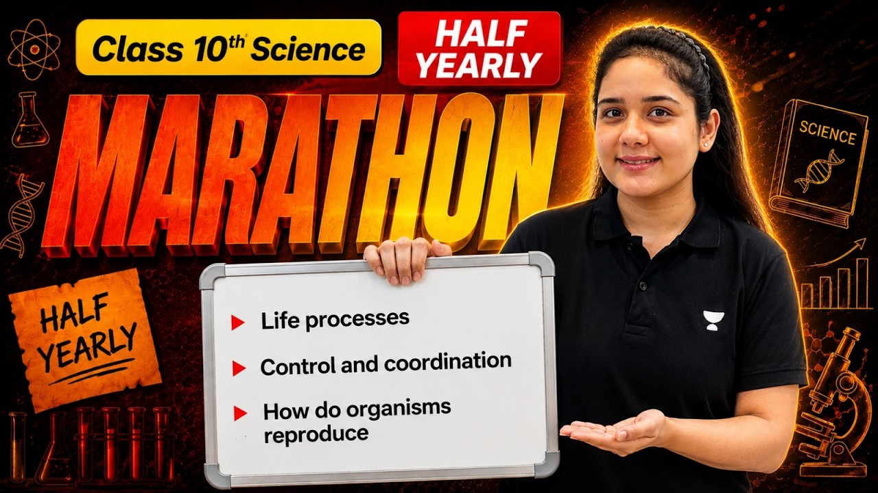 Class 10 Half Yearly Marathon | Science Most Important Questions 2026-27 | Muskan Ma'am