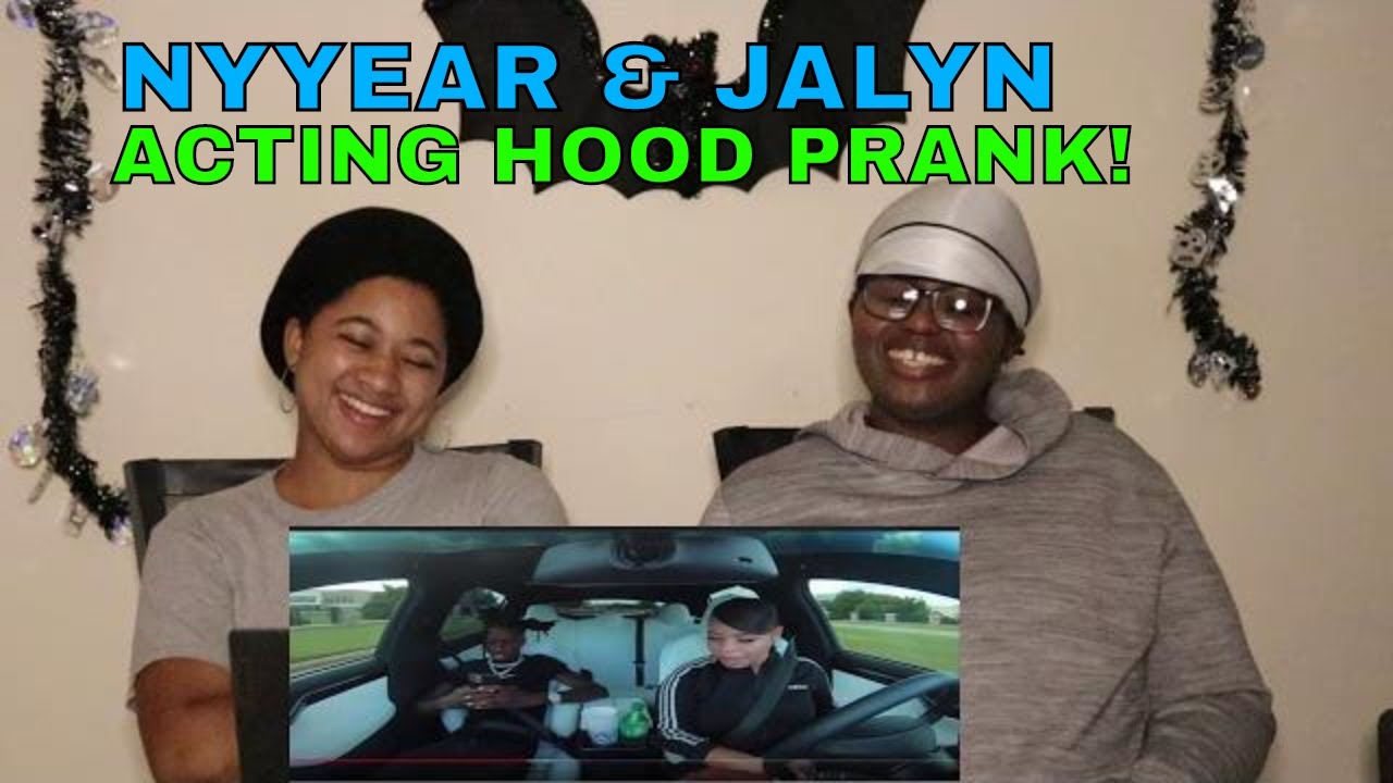 Nyyear AndJalyn Acting “HOOD” To See How My GIRLFRIEND Reacts - Kellz and Sophia REACTION!!